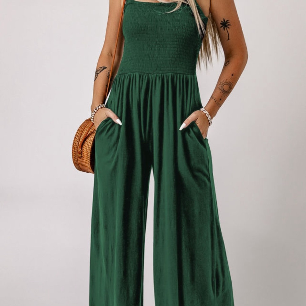 Elegant Green Jumpsuit